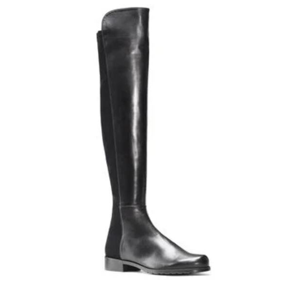 Stuart Weitzman Iconic 5050 Boots •Women 10• Black Leather Over The Knee $995 - Picture 1 of 11